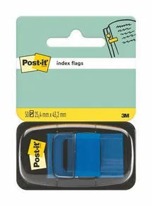 Lesezeichen mit Magazin, 50 Blatt, 25x43 mm, blau, 3M POSTIT